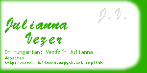julianna vezer business card